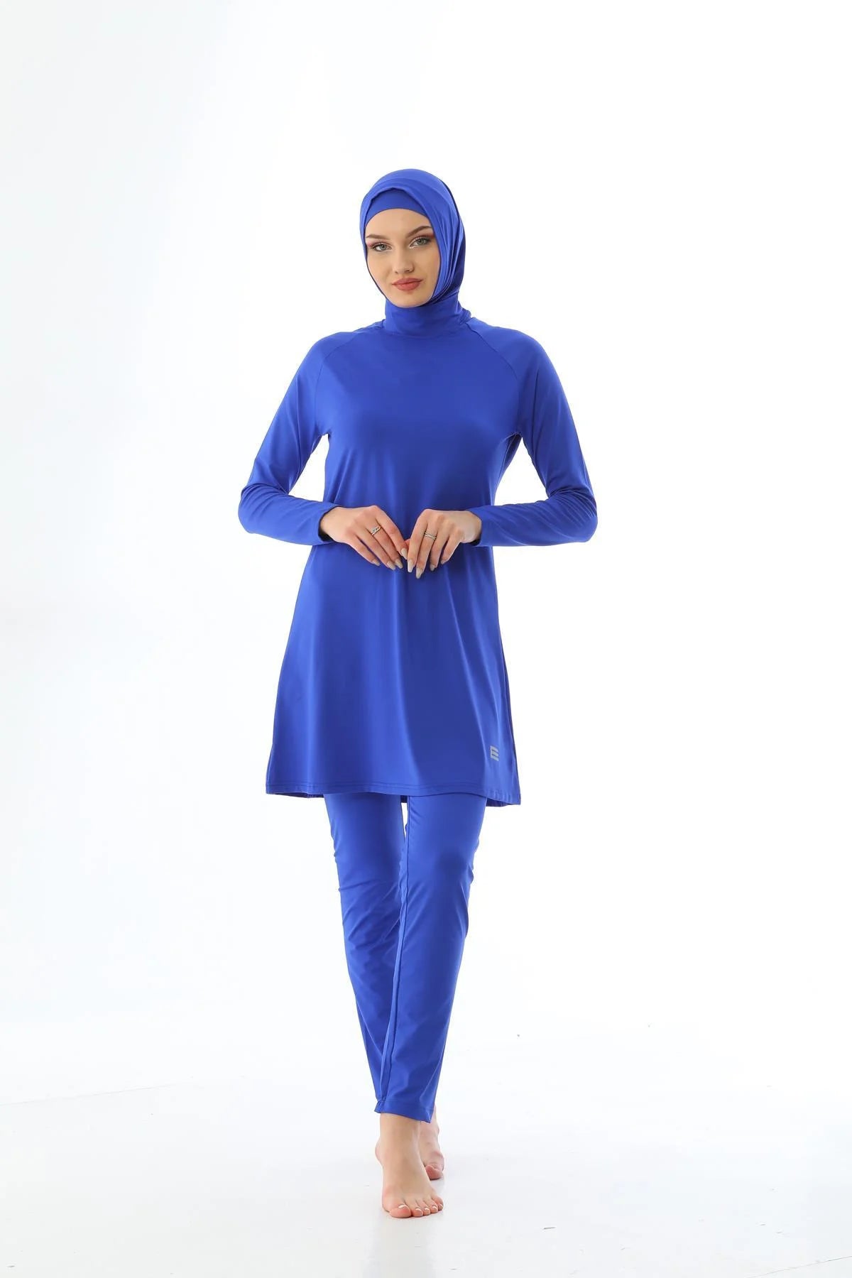 Elif Okur Tam Kapalı Tesettür Mayo Saks
